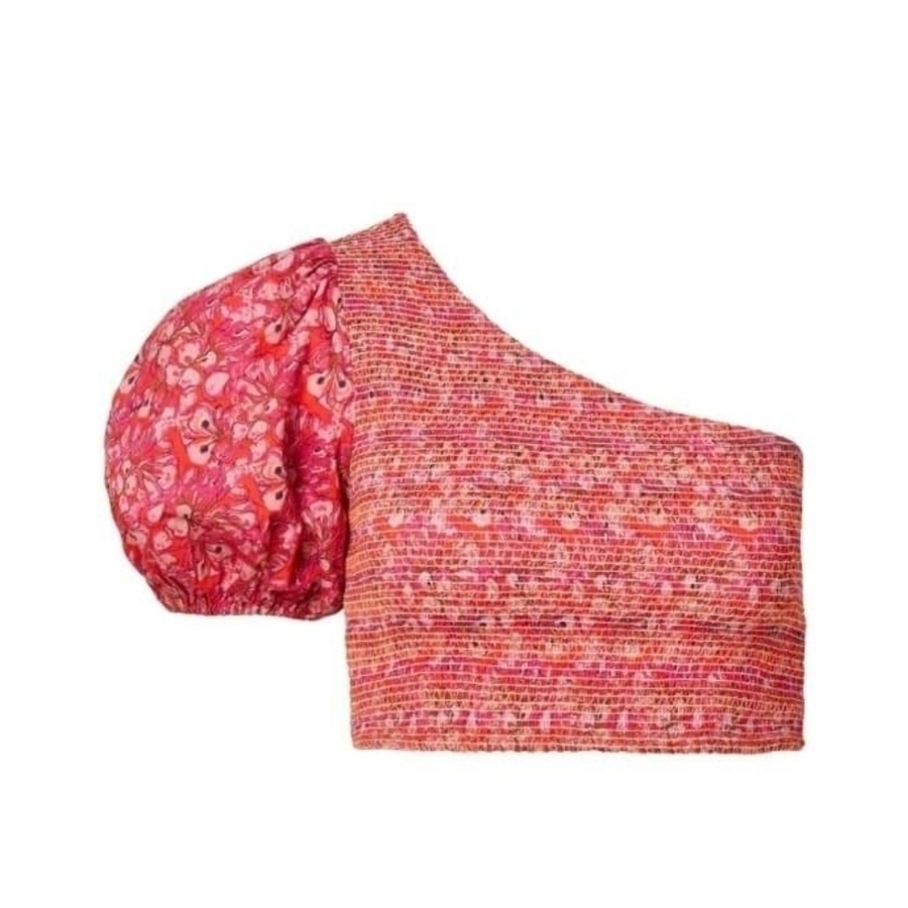 Roopa Penmaraju Smocked Crop Top Size Small